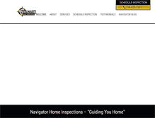 Tablet Screenshot of navigatorhomeinspections.com